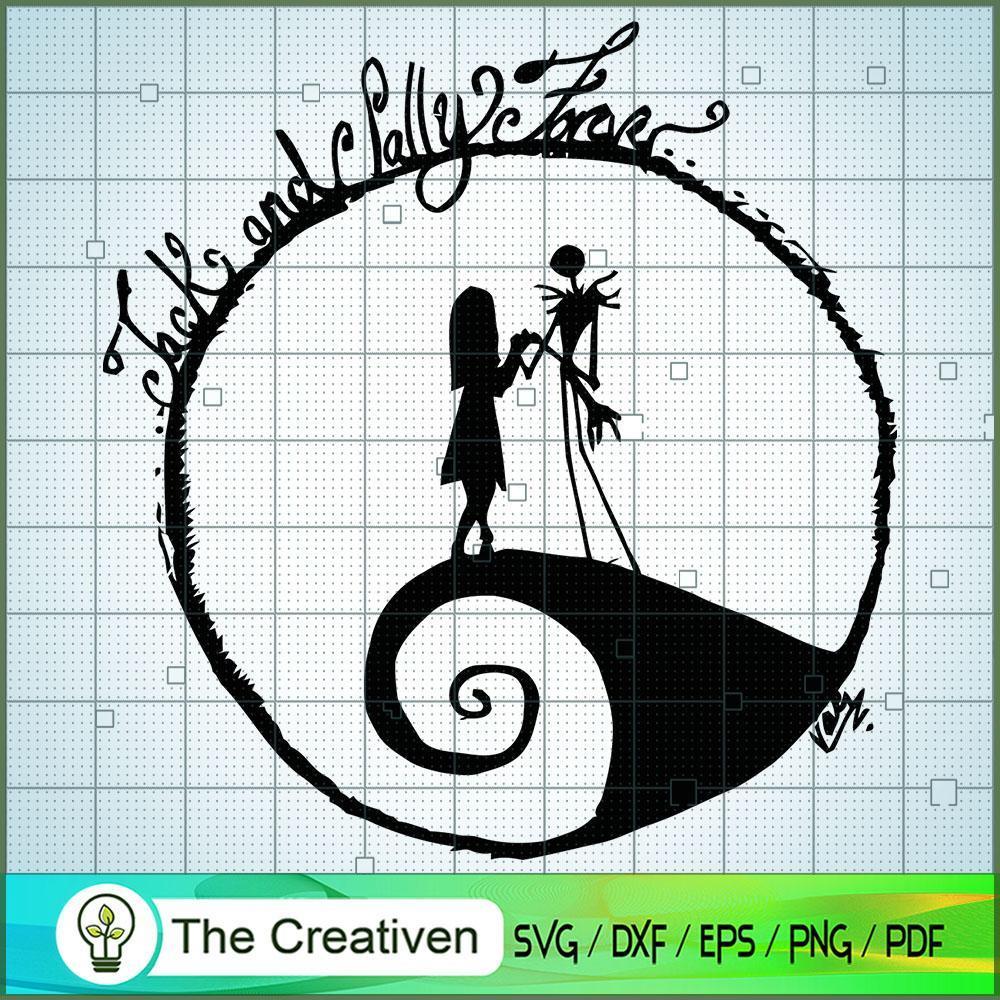 Jack and Sally Lover SVG, Nightmare SVG, Halloween SVG 1 Artboard 174 copy
