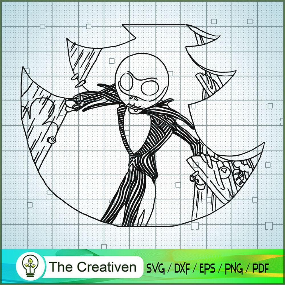 Angry Jack Skellington SVG, Nightmare SVG, Halloween SVG 1 Angry Jack Skellington SVG, Nightmare SVG, Halloween SVG