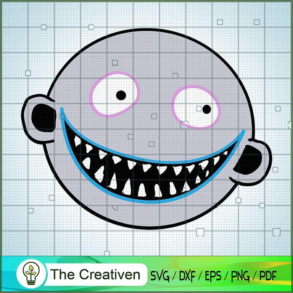 Jack Skellington Head Cute SVG, Nightmare SVG, Halloween SVG 1 Jack Skellington Head Cute SVG, Nightmare SVG, Halloween SVG