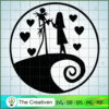 Jack Skellington and Sally T SVG Cut File for Cricut 3 Artboard 177 copy