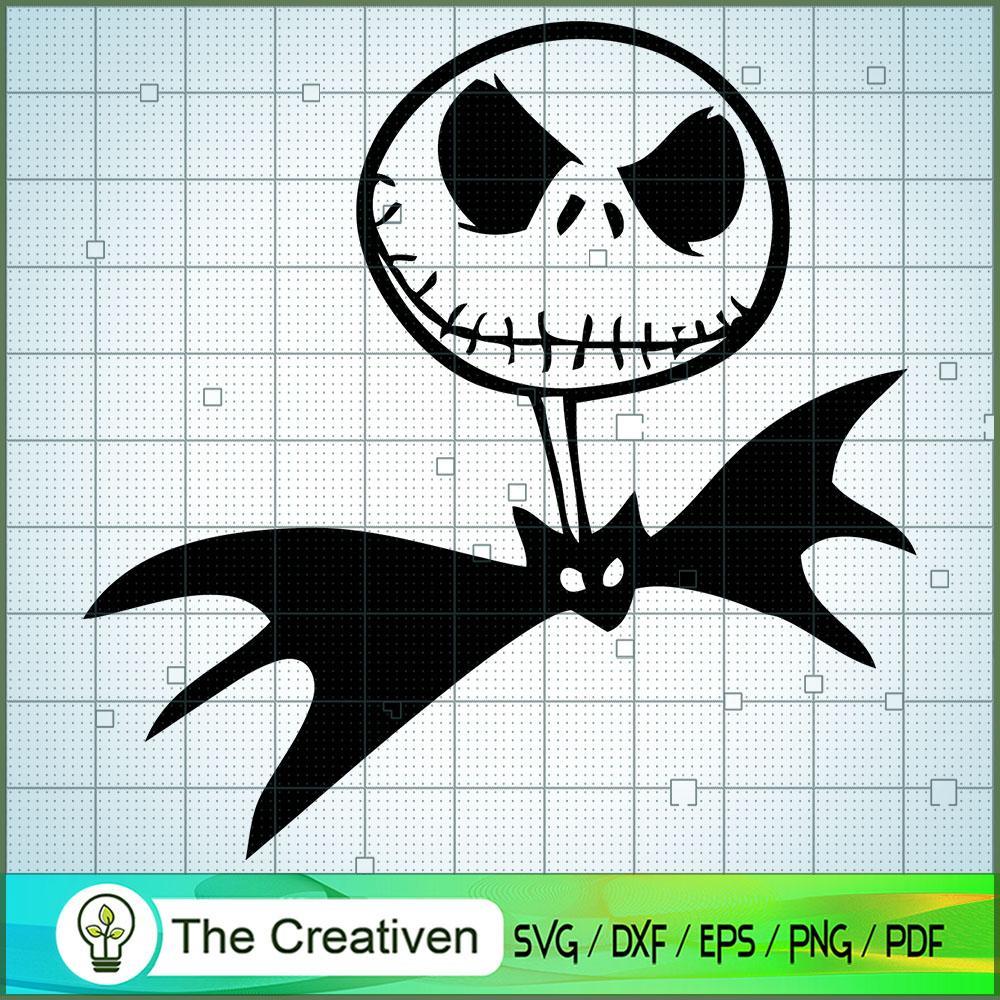 Jack Bat Skellington SVG, Nightmare SVG, Halloween SVG 1 Jack Bat Skellington SVG, Nightmare SVG, Halloween SVG