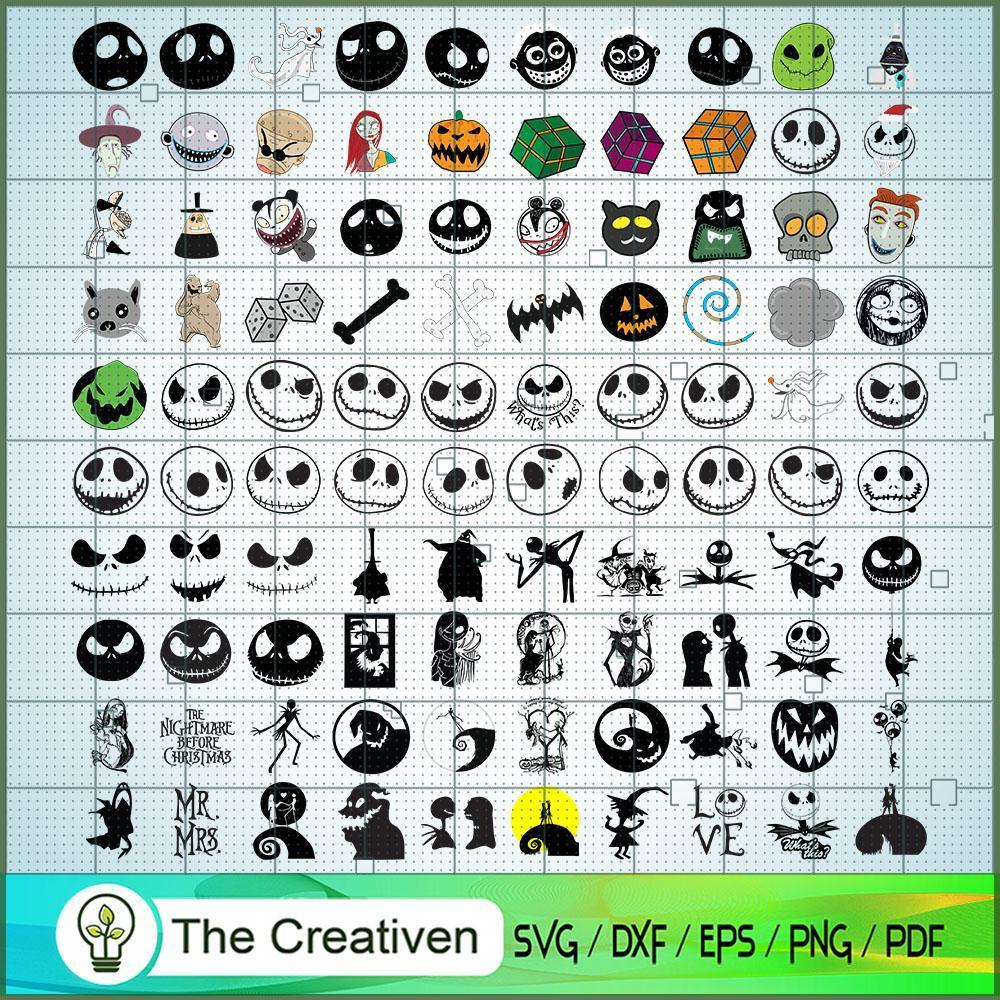 The Nightmare Before Christmas Bundle SVG Cut File fo Design 22601 1 The Nightmare Before Christmas Bundle SVG Cut File fo Design 22601