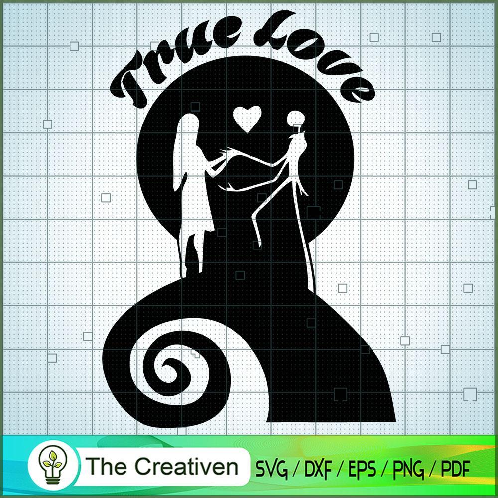 Jack Skellington and Sally True Love SVG, Nightmare SVG, Halloween SVG 1 Jack Skellington and Sally True Love SVG, Nightmare SVG, Halloween SVG