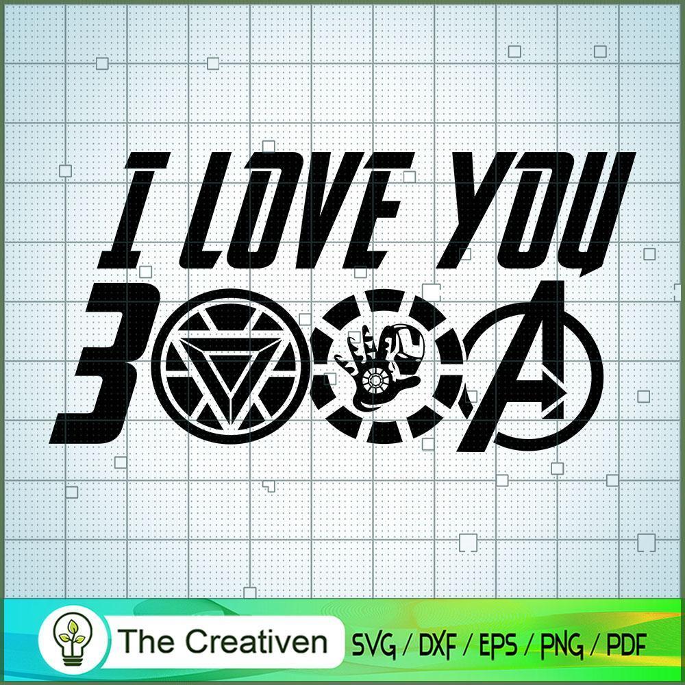 I Love You 3000 SVG Cut File for Cricut & Silhouette 1 I Love You 3000 SVG Cut File for Cricut & Silhouette