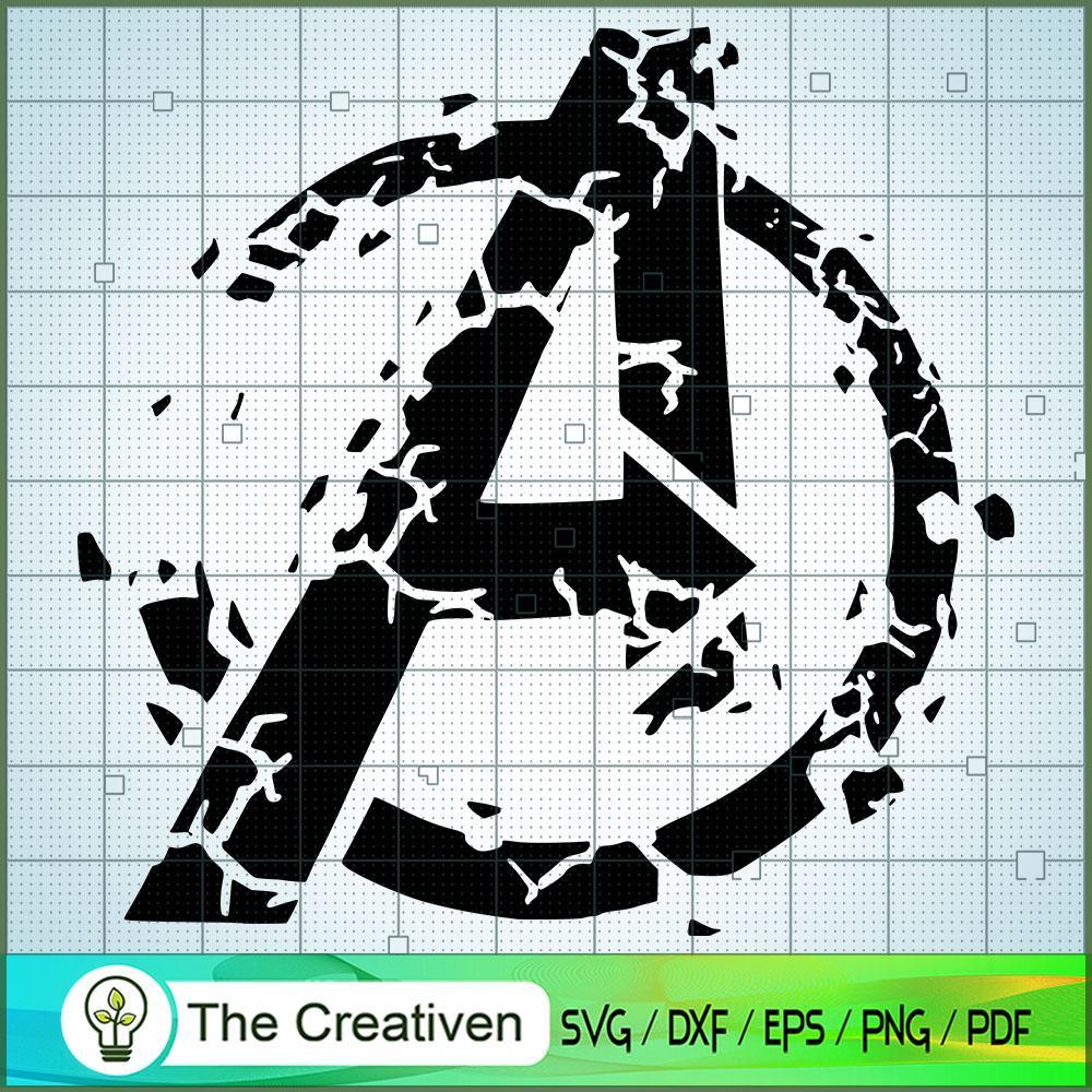 Crushed Logo Distressed SVG Cut File for Cricut & Silhouette 1 Crushed Logo Distressed SVG Cut File for Cricut & Silhouette