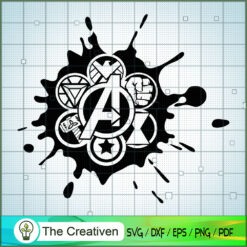 Avengers Logos Small SVG Cut File for Cricut & Silhouette