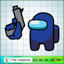 Impostor Blue Gun SVG Cut File for Cricut & Silhouette