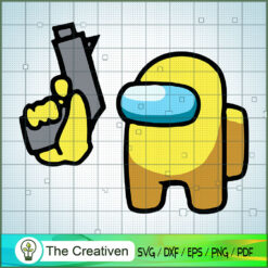 Impostor Yellow Gun SVG Cut File for Cricut & Silhouette