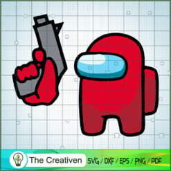 Impostor Red Gun SVG Cut File for Cricut & Silhouette