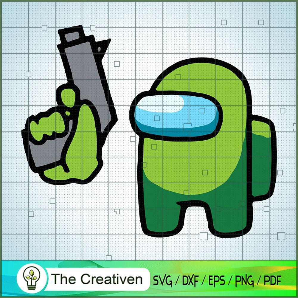 Impostor Green Gun SVG Cut File for Cricut & Silhouette 1 Impostor Green Gun SVG Cut File for Cricut & Silhouette