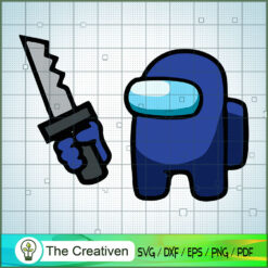 Impostor Blue Knife SVG Cut File for Cricut & Silhouette