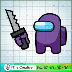 Impostor Purple Knife SVG Cut File for Cricut & Silhouette