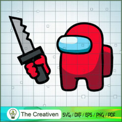 Impostor Red Knife SVG Cut File for Cricut & Silhouette