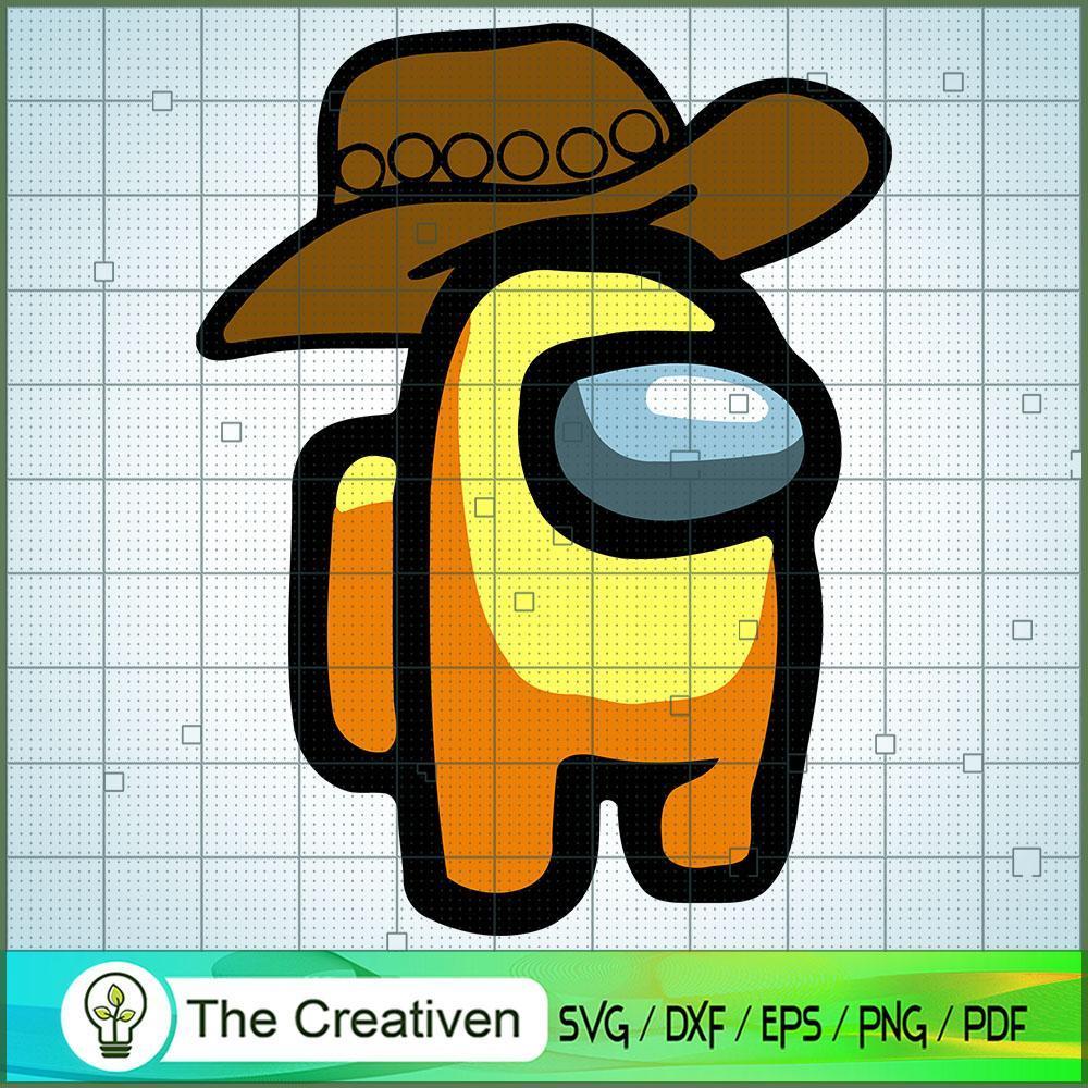 Among Us Cowboy Hat SVG Cut File for Cricut & Silhouette 1 Among Us Cowboy Hat SVG Cut File for Cricut & Silhouette