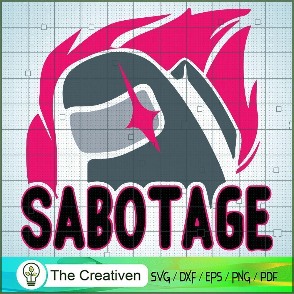 Sabotage Logo Pink SVG Cut File for Cricut & Silhouette 1 Sabotage Logo Pink SVG Cut File for Cricut & Silhouette