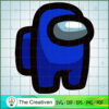 Among Us Dark Blue SVG, Among Us SVG, Game Play SVG, Funny Among Us SVG 3 88 copy 9