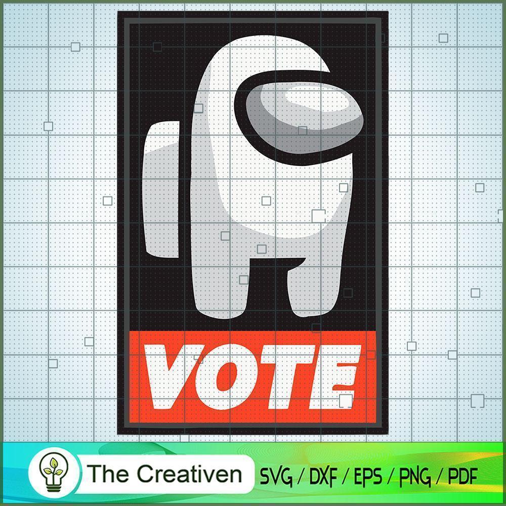 Vote Logo Among Us SVG Cut File for Cricut & Silhouette 1 Vote Logo Among Us SVG Cut File for Cricut & Silhouette