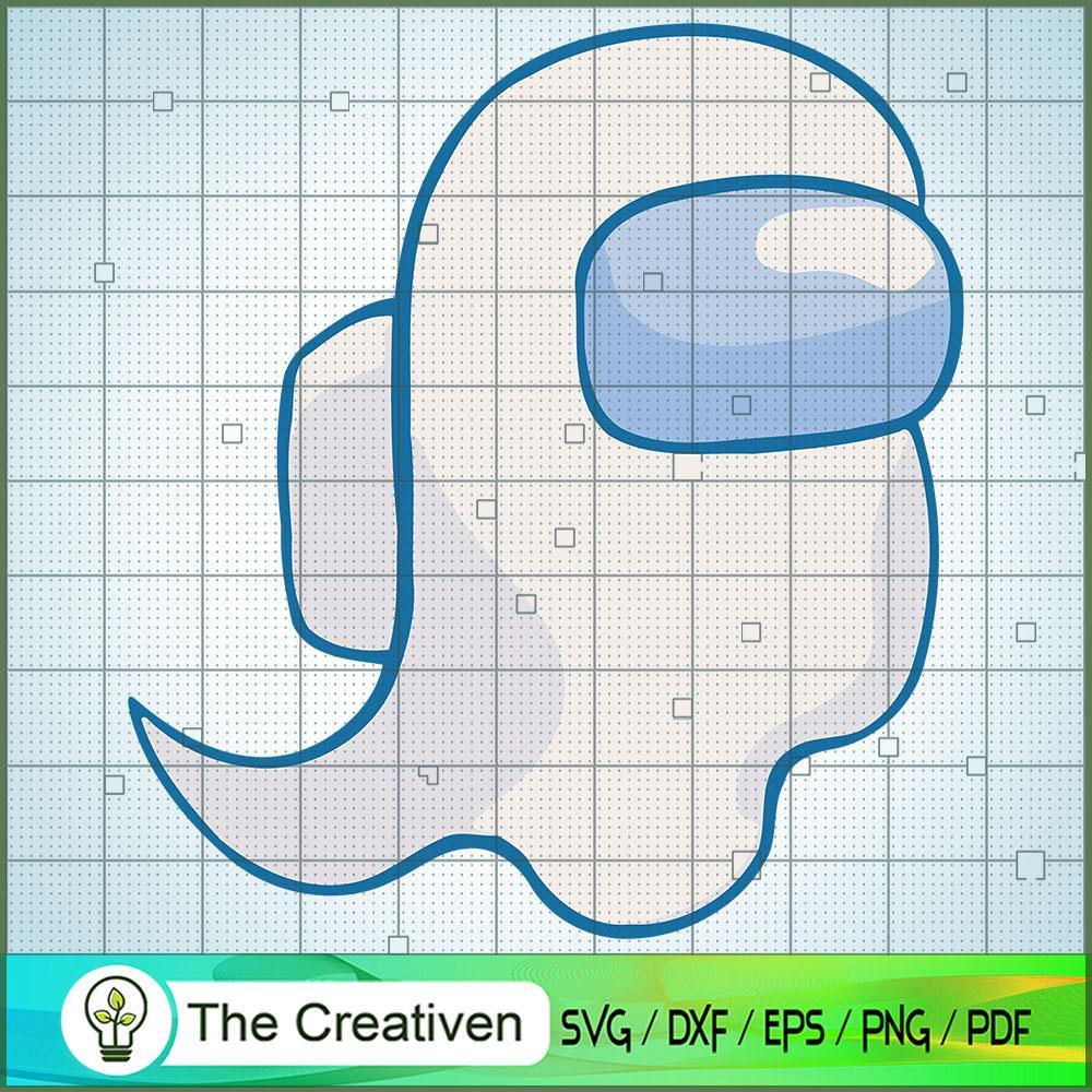 Among Us Ghosts White SVG Cut File for Cricut & Silhouette 1 Among Us Ghosts White SVG Cut File for Cricut & Silhouette