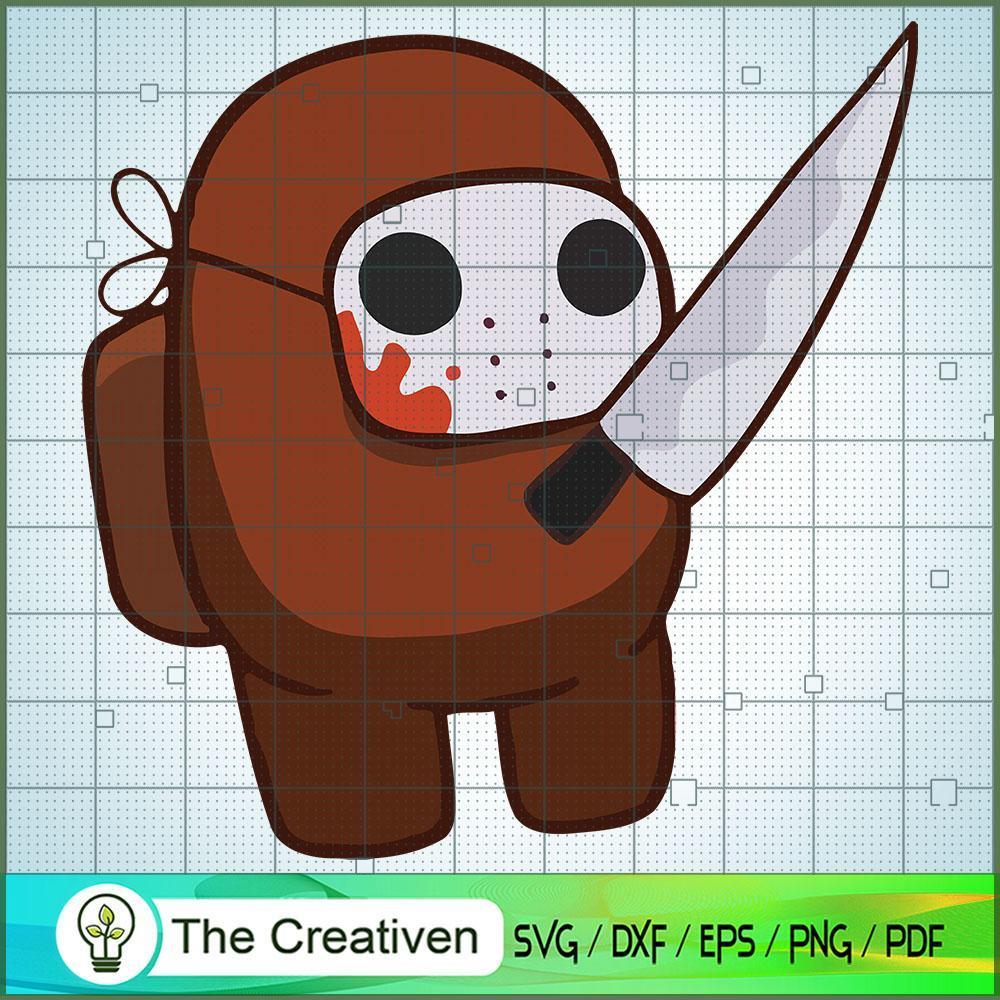 Jason Voorhees Among Us Horror SVG Cut File for Cricut & Silhouette 1 Jason Voorhees Among Us Horror SVG Cut File for Cricut & Silhouette