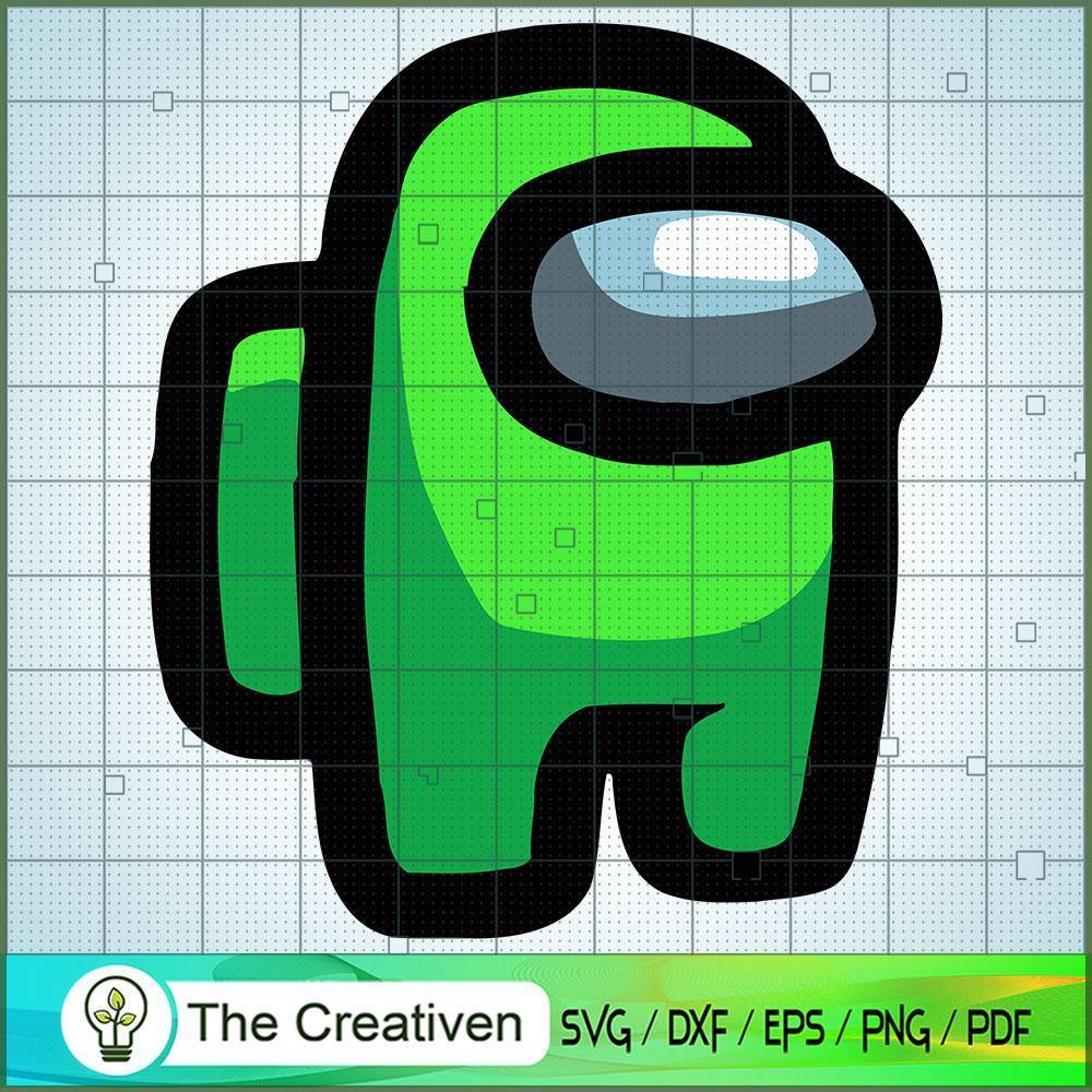 Among Us Green SVG Cut File for Cricut & Silhouette 1 Among Us Green SVG Cut File for Cricut & Silhouette