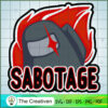 Sabotage Logo Red SVG, Among Us SVG, Game Play SVG, Funny Among Us SVG 3 66 copy 14