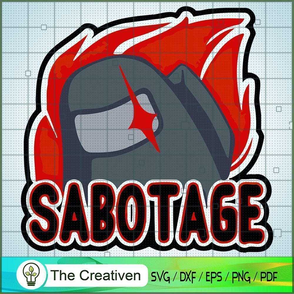 Sabotage Logo Red SVG, Among Us SVG, Game Play SVG, Funny Among Us SVG 1 66 copy 14