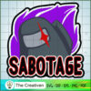 Sabotage Logo Purple SVG, Among Us SVG, Game Play SVG, Funny Among Us SVG 3 65 copy 16