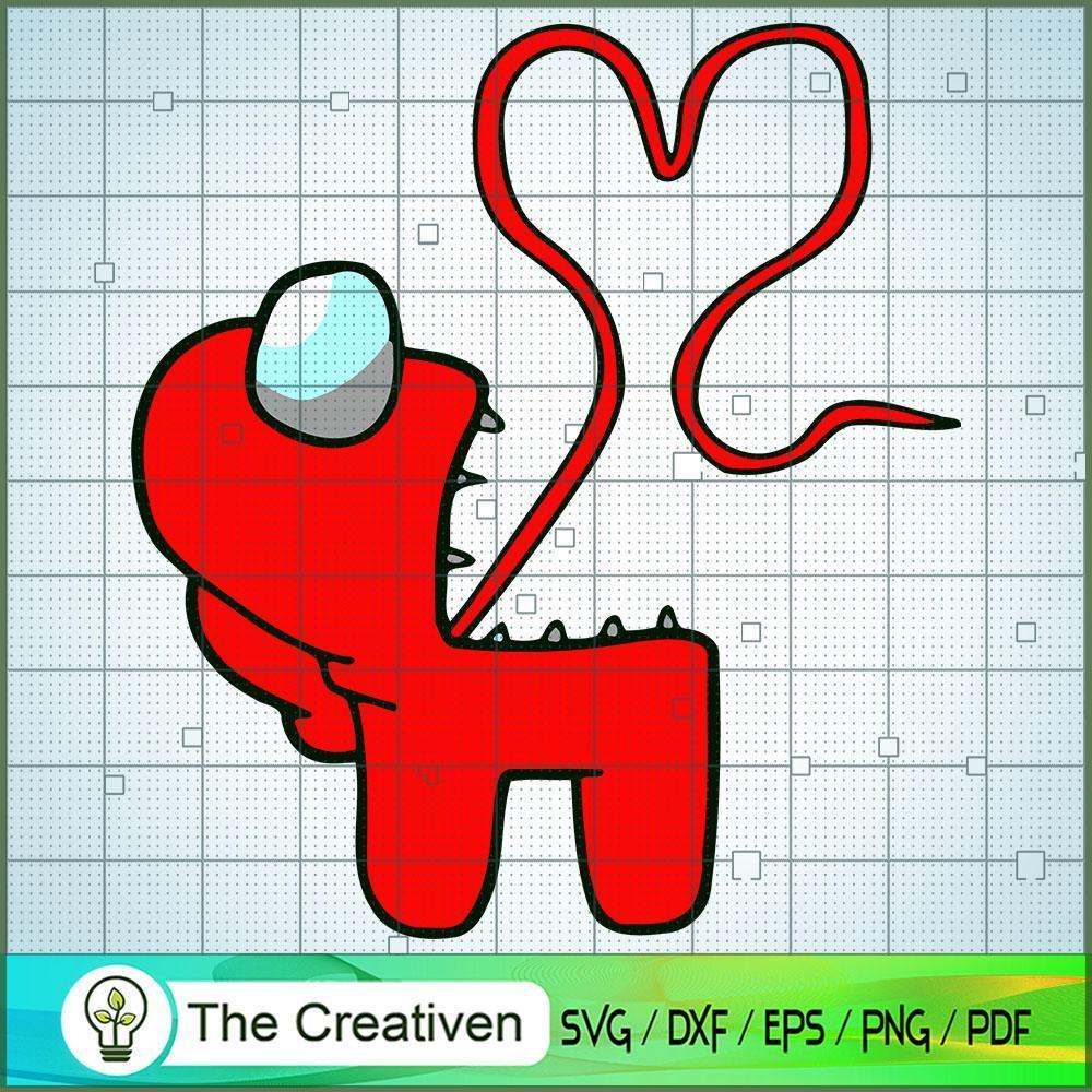 Impostor Heart Tongue SVG Cut File for Cricut & Silhouette 1 Impostor Heart Tongue SVG Cut File for Cricut & Silhouette