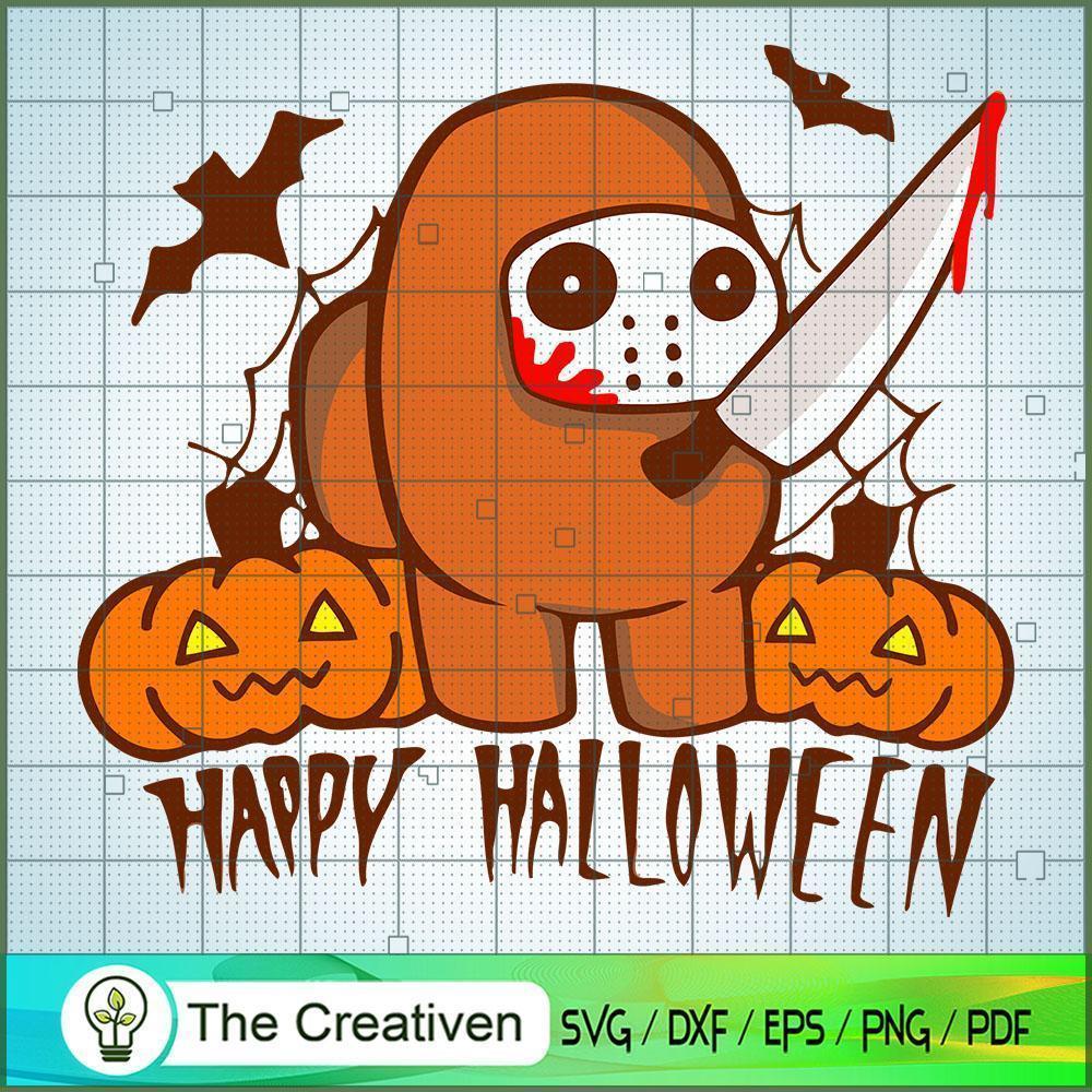 Among Us Happy Halloween SVG Cut File for Cricut & Silhouette 1 Among Us Happy Halloween SVG Cut File for Cricut & Silhouette