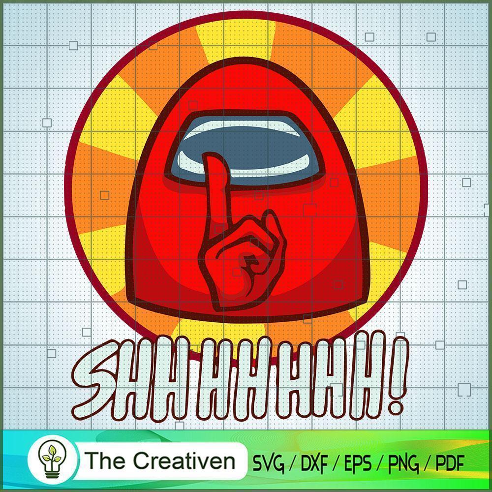 SHHHHHHH! Among Us Logo SVG Cut File for Cricut & Silhouette 1 SHHHHHHH! Among Us Logo SVG Cut File for Cricut & Silhouette