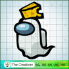 Among Us Cheese Hat SVG Cut File for Cricut & Silhouette