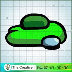 Among Us Face Down SVG Cut File for Cricut & Silhouette