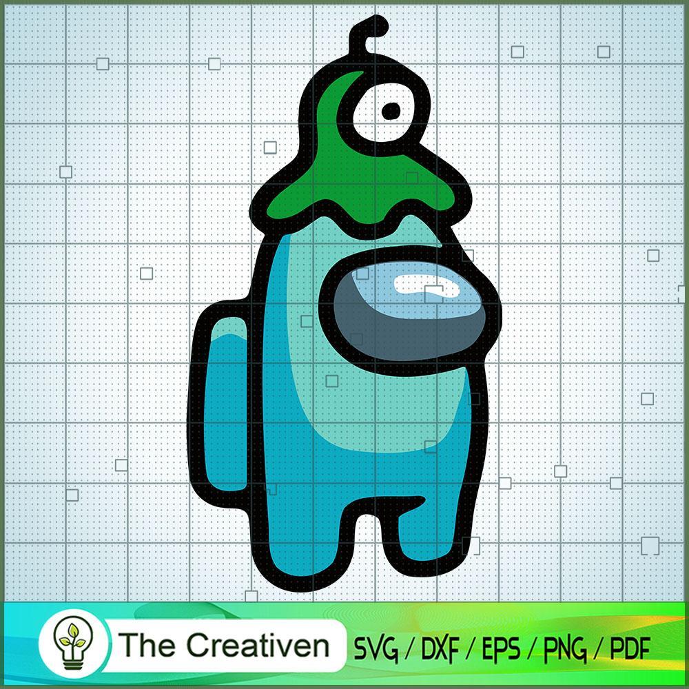 Among Us Alien Hat SVG Cut File for Cricut & Silhouette 1 Among Us Alien Hat SVG Cut File for Cricut & Silhouette