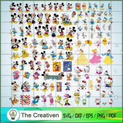Bundle Of Characters Disney SVG Cut File for Cricut & Silhouette