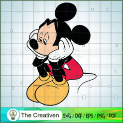 Mickey Mouse Sad SVG Cut File for Cricut & Silhouette