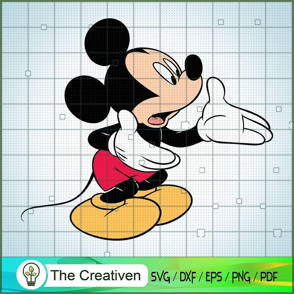 Mickey Talking SVG Cut File for Cricut & Silhouette 1 Mickey Talking SVG Cut File for Cricut & Silhouette