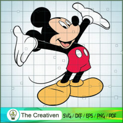 Mickey Arms Outstretched SVG Cut File for Cricut & Silhouette