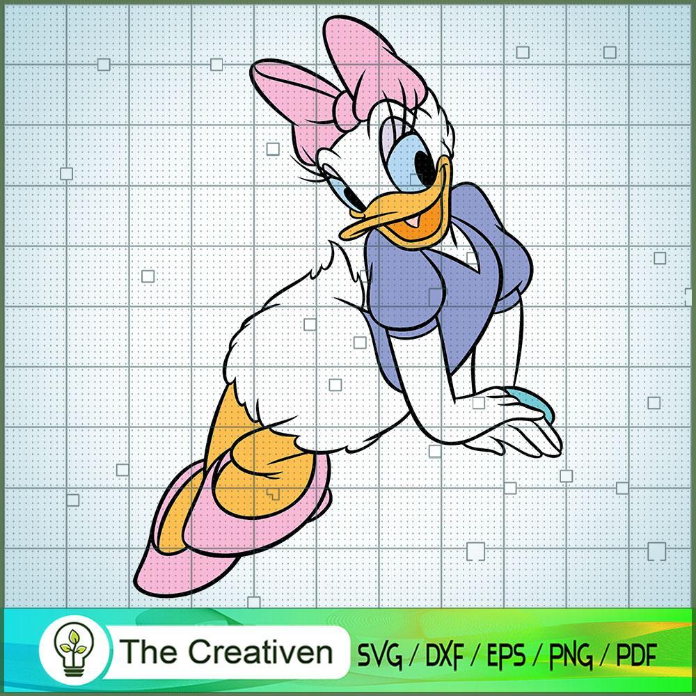 Daisy Duck Pose SVG Cut File for Cricut & Silhouette 1 Daisy Duck Pose SVG Cut File for Cricut & Silhouette