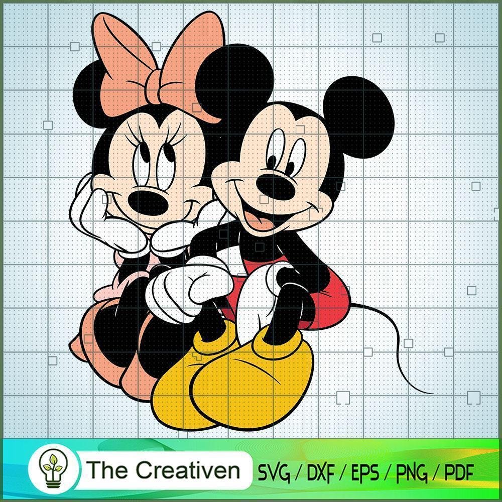Couple Mouse Mickey And Minnie SVG Cut File for Cricut & Silhouette 1 Couple Mouse Mickey And Minnie SVG Cut File for Cricut & Silhouette
