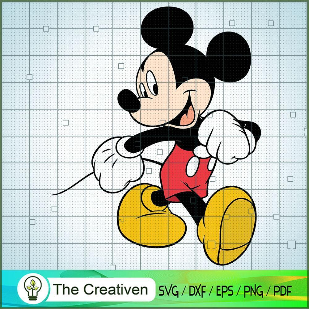 Cute Mickey Walk SVG Cut File for Cricut & Silhouette 1 Cute Mickey Walk SVG Cut File for Cricut & Silhouette
