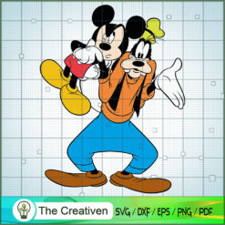 Mickey And Goofy SVG Cut File for Cricut & Silhouette