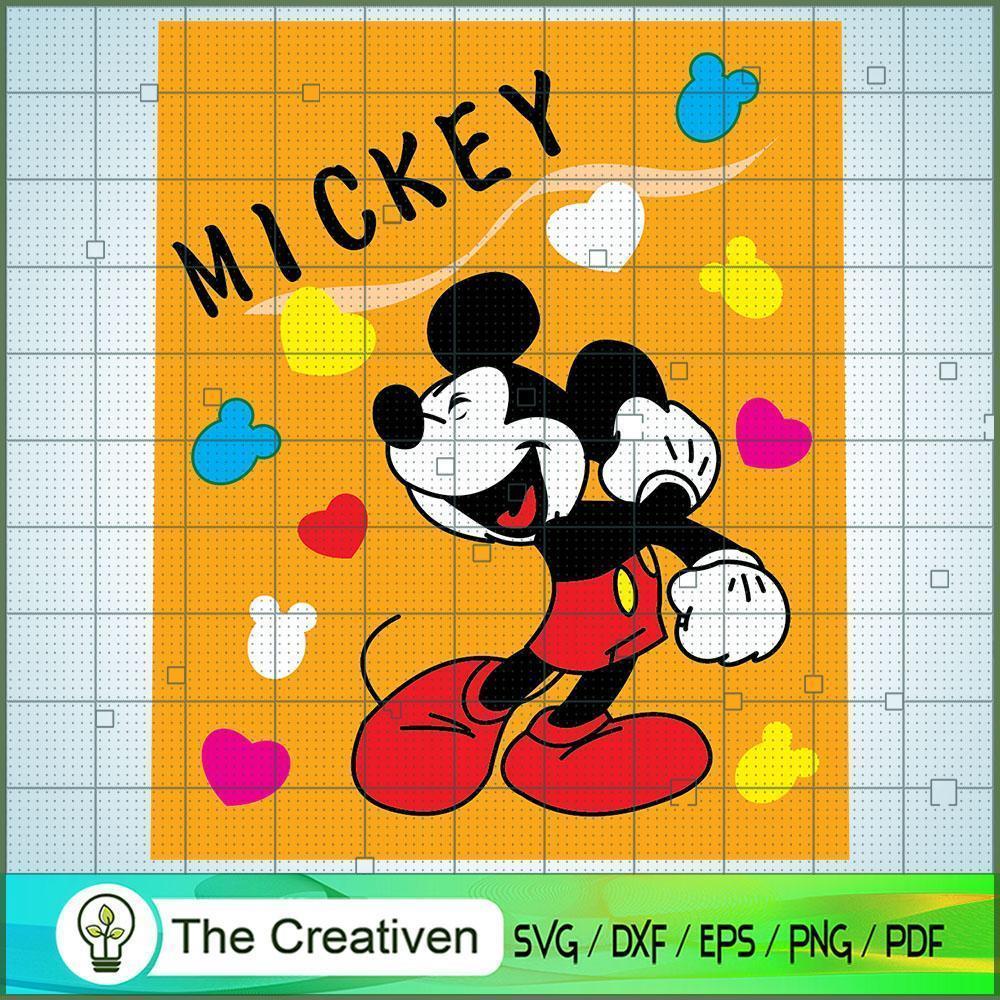 Poster Mickey Heart SVG Cut File for Cricut & Silhouette 1 Poster Mickey Heart SVG Cut File for Cricut & Silhouette