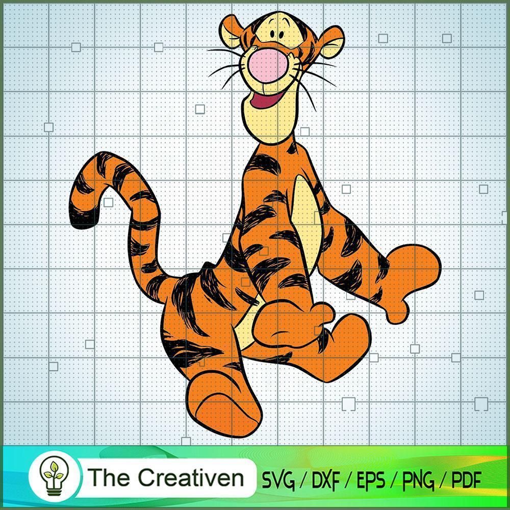 Funny Tiger SVG Cut File for Cricut & Silhouette 1 Funny Tiger SVG Cut File for Cricut & Silhouette