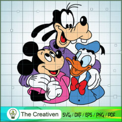 Mickey And Donald And Goofy SVG Cut File for Cricut & Silhouette