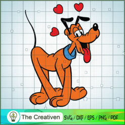 Pluto Heart SVG Cut File for Cricut & Silhouette