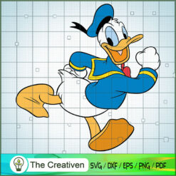 Figure Donald Duck Run SVG Cut File for Cricut & Silhouette