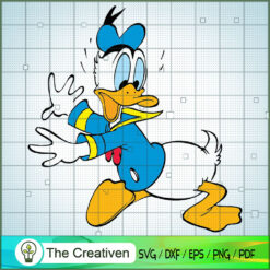 Donald Scared SVG Cut File for Cricut & Silhouette