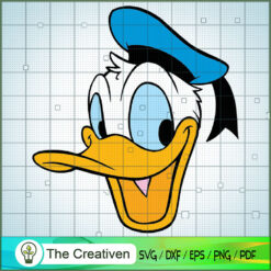 Funny Face Donald SVG Cut File for Cricut & Silhouette
