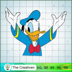 Donald Duck Raise Your Hand SVG Cut File for Cricut & Silhouette