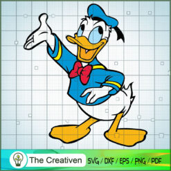 Gentle Donald Duck SVG Cut File for Cricut & Silhouette